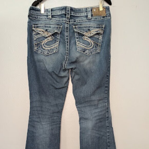 Silver Pioneer Ladies Jeans Bootcut 14x31 Good Condition - Picture 2 of 10